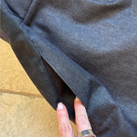 Gorgeous Rag’n’Bone strapless denim dress with suede sides, and pockets - Picture 4 of 9